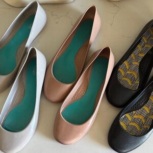 3 pairs of Oka-B Flats